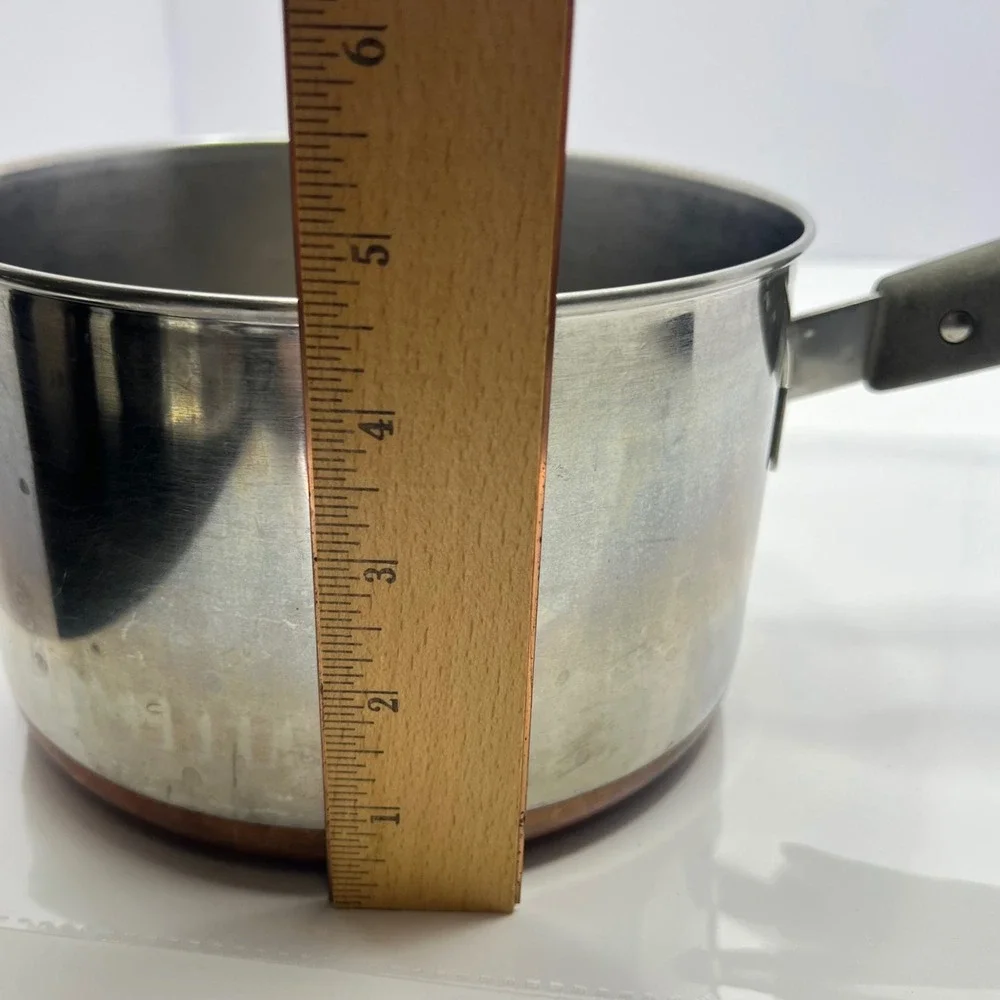 Revere Ware Saucepan Pot Kitchen 7in Copper Stainless Steel 22072609 USA Made